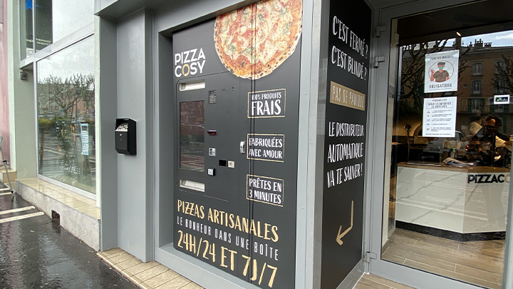 Distributeur à pizza 24h/24h et 7J/7j à voiron