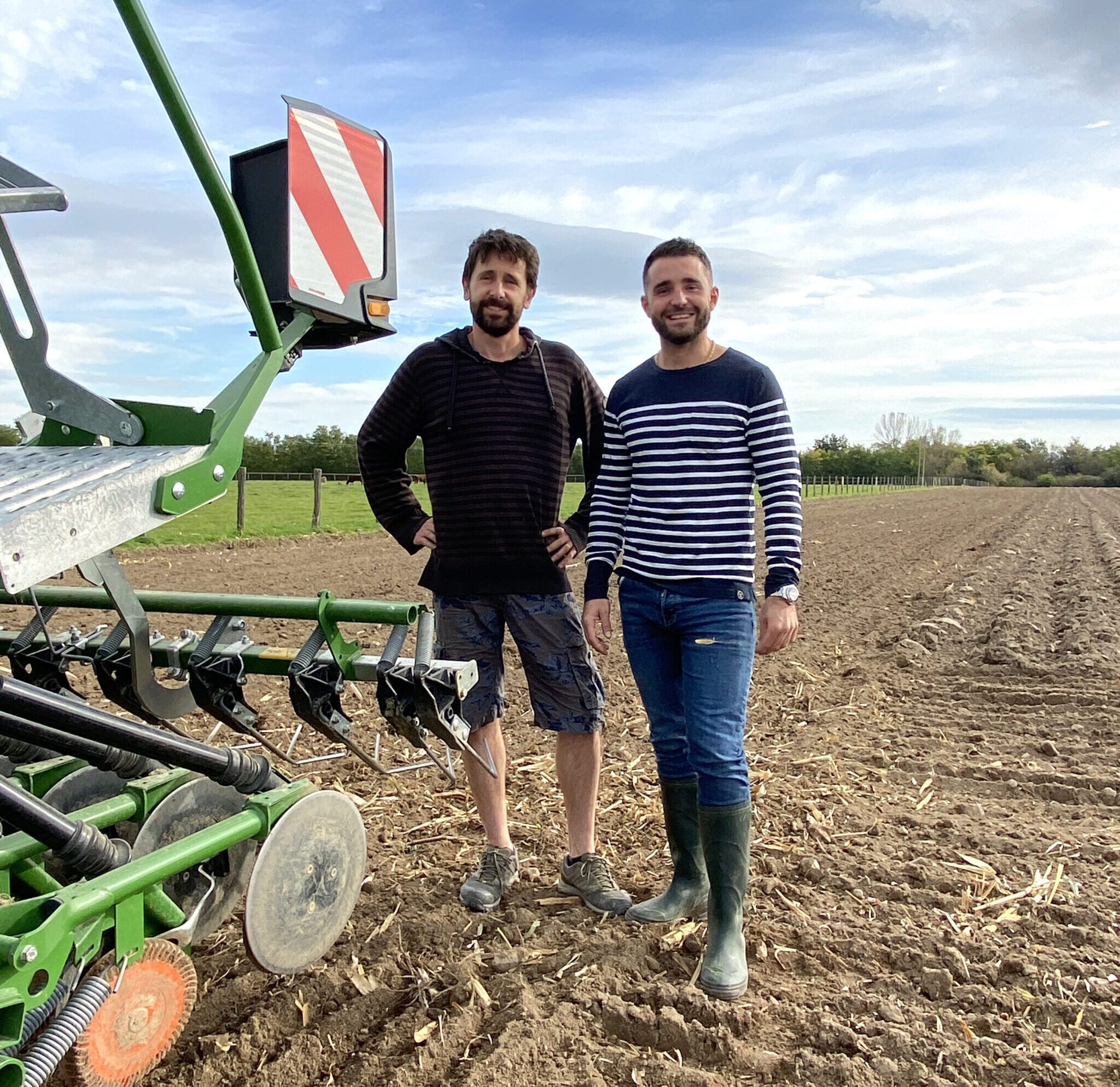 Le producteur de farine avec Florent cofondateur de Pizza Cosy