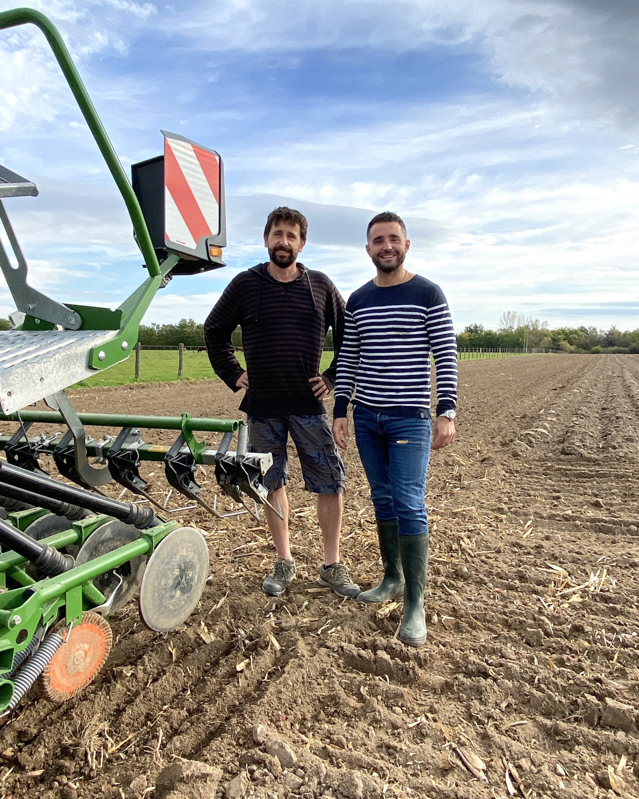 Le producteur de farine avec Florent cofondateur de Pizza Cosy
